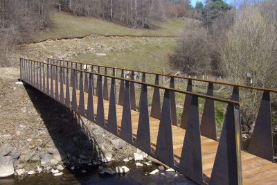 Passerelle sur la Wamme